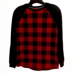 Boys Buffalo Plaid Waffle Knit